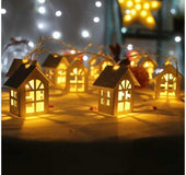 2M 10pcs LED Christmas Tree House Style Fairy Light Led String wedding natal Garland New Year christmas decorations for home