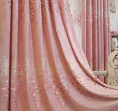 Embroidery curtain fabric, chenille curtains bedroom relief finished Buu pastoral brand cloth