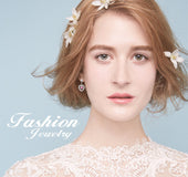 925 Silver Rose Red Heart Shape Earrings