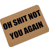 Password entry American funny rubber door mat foot pad absorbent non-slip bathroom carpet mat