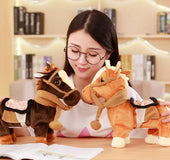 Simulation horse electric plush toy