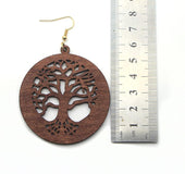 Yggdrasil Vikings Wooden Earrings