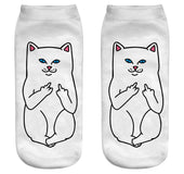 Funny Kawaii Elastic Pink Socks