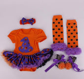 6-12 months baby Halloween foreign trade platform explosion Baby Toddler shoes dress combination set Skull