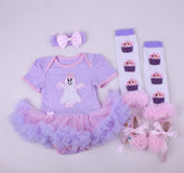 6-12 months baby Halloween foreign trade platform explosion Baby Toddler shoes dress combination set Skull