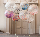 12-inch transparent dot paper balloon color gold sequins birthday paper circular Balloon Wedding Decoration
