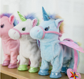 1pc Electric Walking Unicorn Plush Toy soft horse Stuffed Animal Toy Electronic sing Music Unicornio Toy Children Christmas Gift