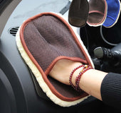 Car type soft hair car wash cleaning gloves