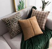 Retro solid color pillowcase