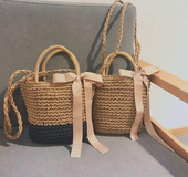 New straw bag shoulder portable handbags beach