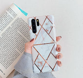 Electroplated marble mobile | Samsung | Huawei