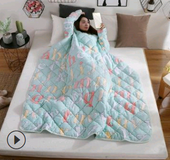 Winter Lazy Quilt with Sleeves