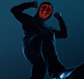 Halloween glowing mask with pumpkin head