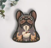 Wood creative digital printing wall clock