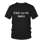 English letter T-shirt