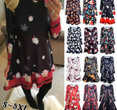 Christmas print dress