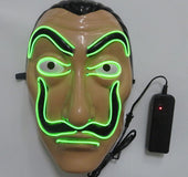 Scary glowing mask halloween