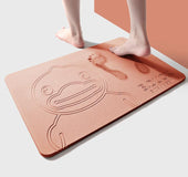 Diatom mud absorbent and quick-drying mat