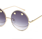 Retro round sunglasses exaggerated styling glasses