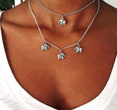 Retro elefante collar