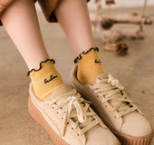 Loose mouth stockings embroidered