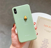 3D Fruit Funny Avocado Back Cover Case For iPhone