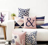Simple geometric abstract pillowcase