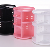 360 degree rotatable makeup rack jewelry storage