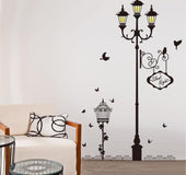 Street lamp wall sticker