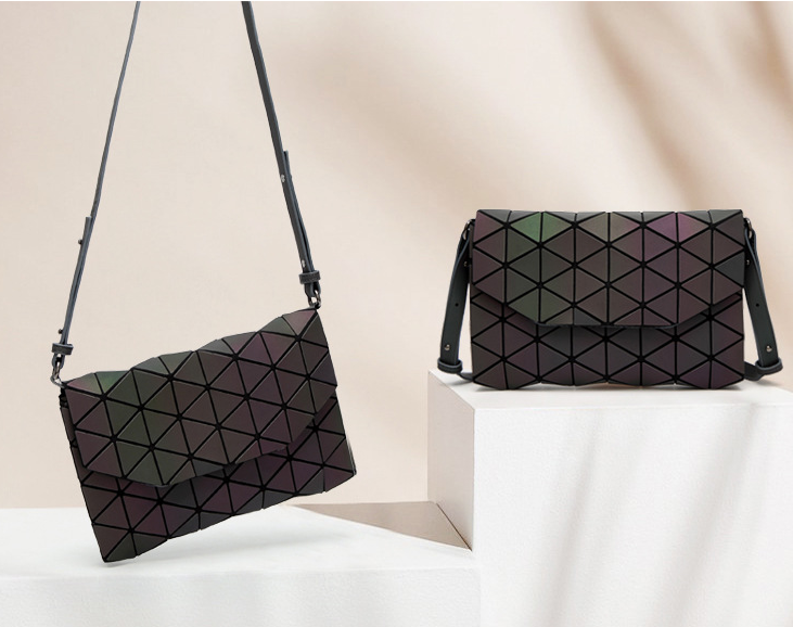 Japanese folding luminous geometric bag