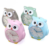 Creative children owl cartoon clock