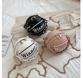 basketball bag personality small round bag
