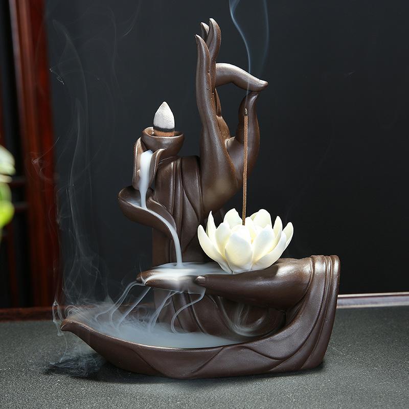 Purple sand back incense burner home indoor aromatherapy furnace