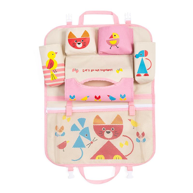 Cartoon car storage bag seat