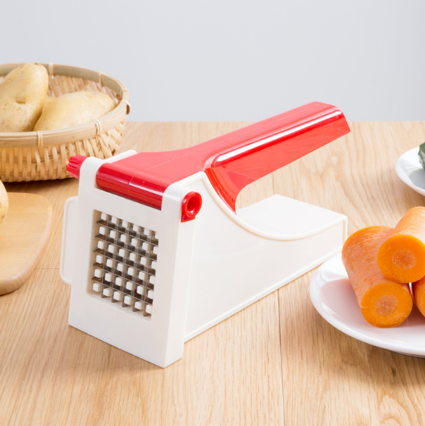 Hand-pressed potato stripper, vegetable stripper