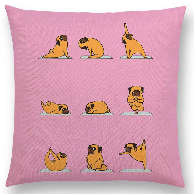Dog animal printed pillow case
