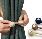 Hooked dormitory magnets free punching lace storage straps curtains with magnet buckles curtains fixed clip free