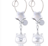 Millers keychain female creative kitten key pendant female cute key ring ring simple key chain couple