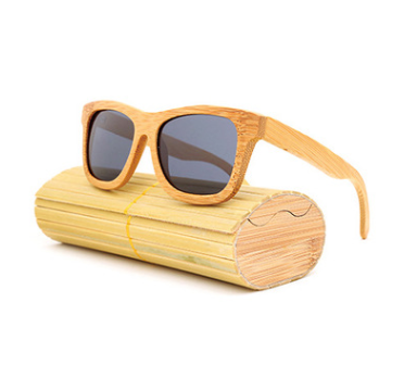 Multicolor bamboo glasses coated sunglasses