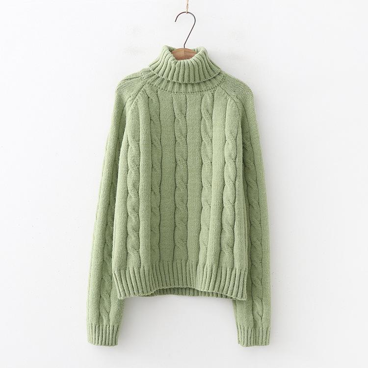High collar bottoming sweater