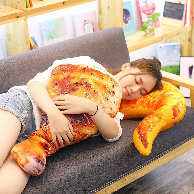 Creative personality simulation food pillow spoof chicken leg pillow