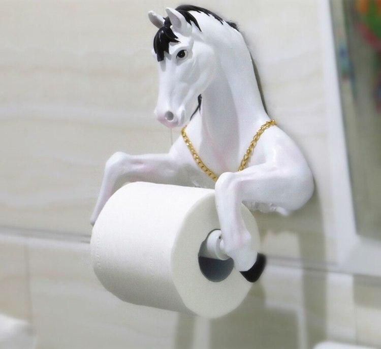 Hanging toilet paper holder