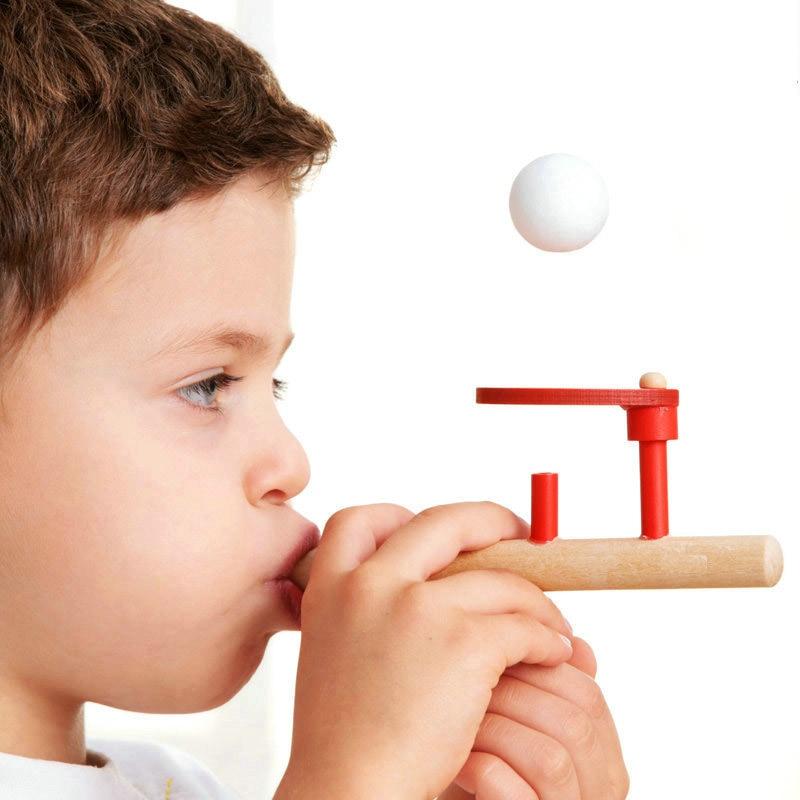 Blowing Pleasure Blowing Balls Magic Suspension Balls Children kids boys girls Wood Puzzle Traditional Toys Parenting baby Games