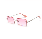 Rimless Rectangle Sunglasses Square