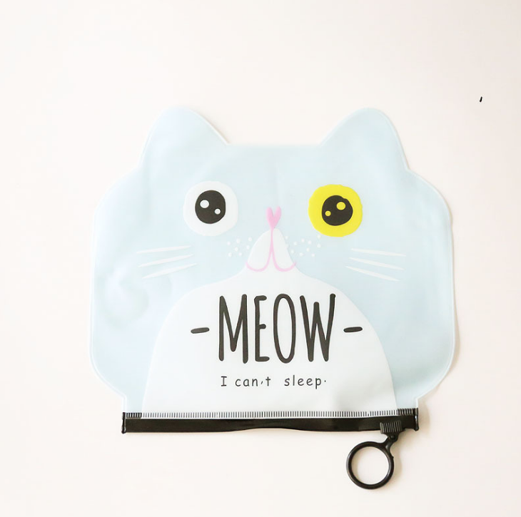 Zipper Handbags Cartoon Cat Wallet