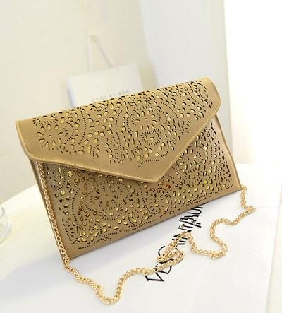 Hollow Out Chain Shoulder Crossbody Hand Bag