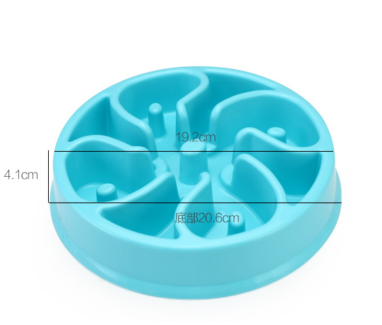 Pets Bowl Food Water Feeding Slow Travel Anti-choke Bowl Portable Dish for Dogs Cat Water Feeder