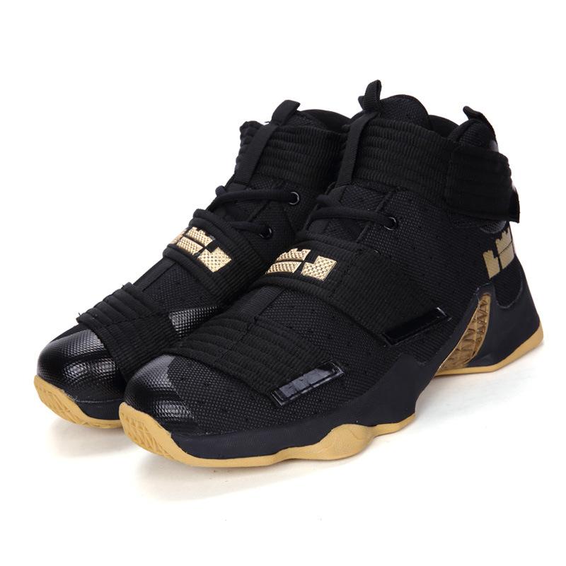 Spring new fashion shock absorption casual basketball shoes men Korean version of the trend non-slip boots sports shoes men
