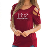 Round neck heart-shapedshort-sleeved strapless