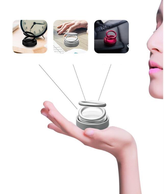 Suspension double ring rotating aromatherapy
